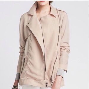 NWT Banana Republic Drapey Moto Jacket Size S 🌸
